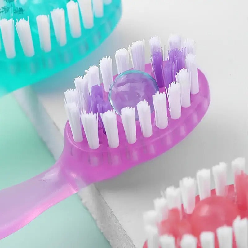 Mini Beads Toothbrush Multi Functional Disposable Fresh Breath Portable Travel Kit No Rinsing 12pcs Mixed Flavors Toothbrushes for Outdoor Travel, Camping, Hotels, Dating, Parties Oral Cleaning