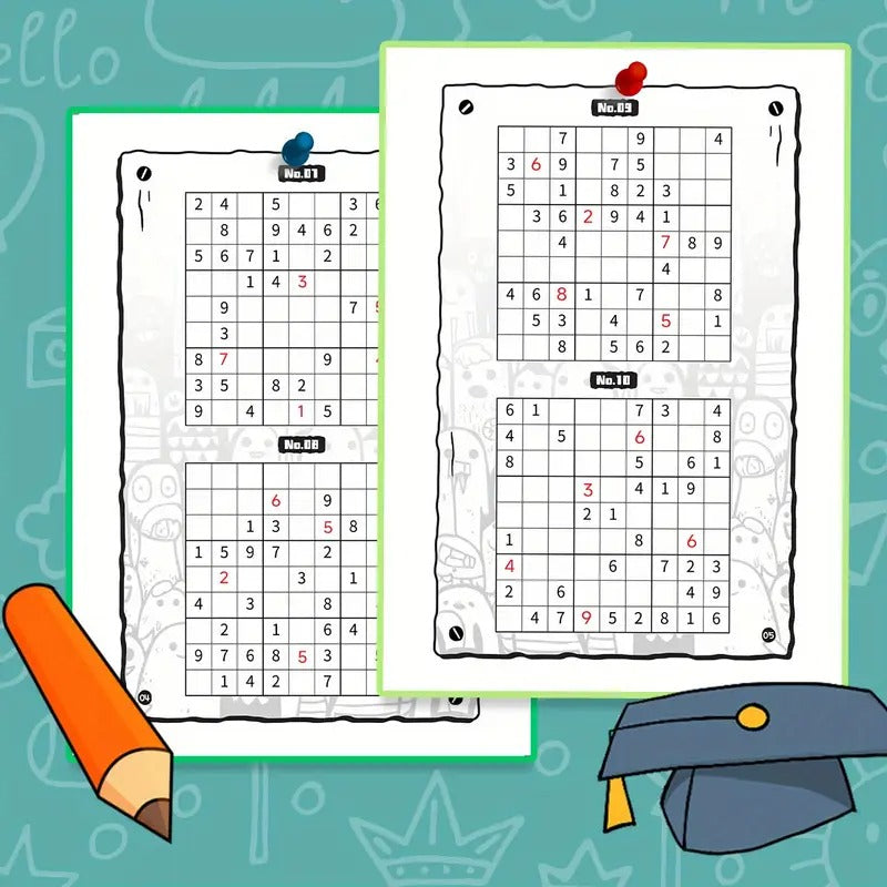 Kids Sudoku Activity Book for Ages 3-6 - Fun and Educational Logic Puzzles to Build Early Math Skills and Focus