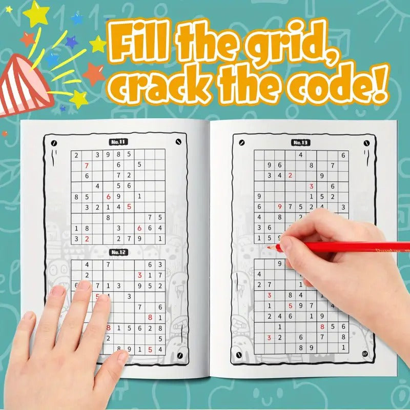 Kids Sudoku Activity Book for Ages 3-6 - Fun and Educational Logic Puzzles to Build Early Math Skills and Focus