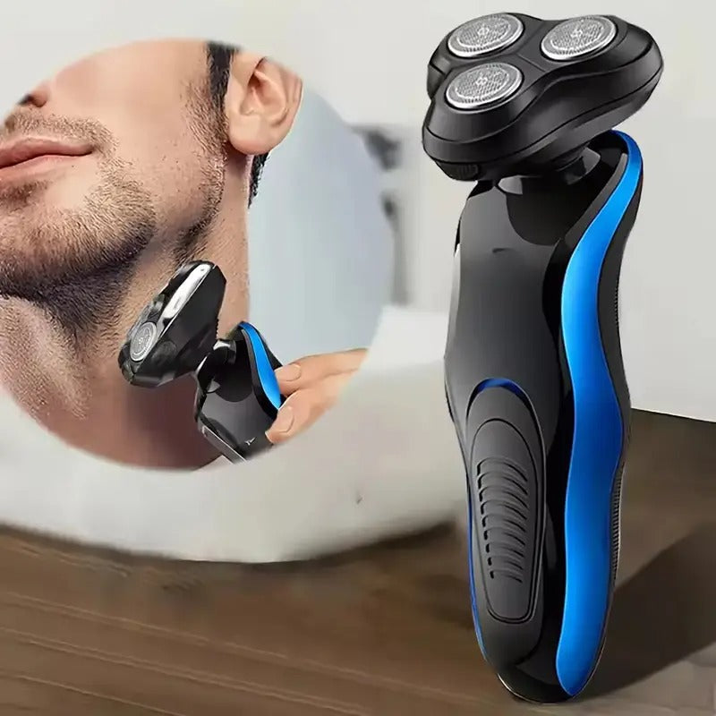 4in 1 Men's Electric Shaver, 3 Floating Heads for Wet & Dry Shaving, USB Rechargeable & Washable, Valentine's/ Father's Day Gift for Dad/ Husband/ Boyfriend - Premium Beard & Facial Hair Trimmer