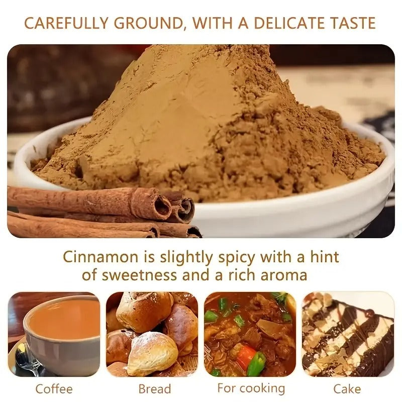 VBSWAP Organic Ceylon Cinnamon Powder, 1 lb | Authentic Sri Lankan Spice for Baking, Cooking & Beverages | Plant-Based, Preservative-Free, Reusable Sealed Bag | Perfect for Spices, Seasonings & Drinks