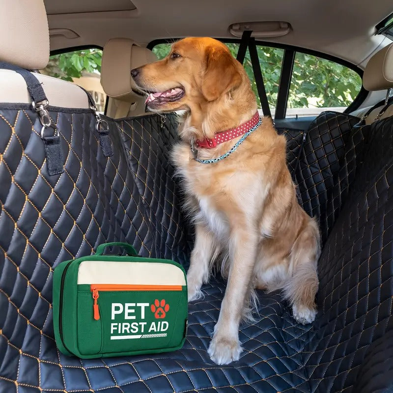 RHINO RESCUE Pet First Aid Kit, Emergency Supplies For Dogs & Cats, Safety Essentials Pack, Disposable Booties For Home, Hiking, Traveling & Camping, FSA HSA Eligible