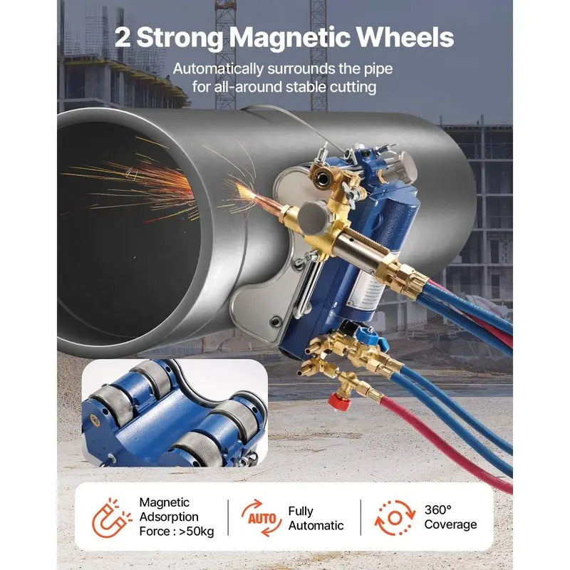 VEVOR Electromagnetic Gas Pipe Cutting Machine 0.2"-4" Thick Tube 2"-30"/Min