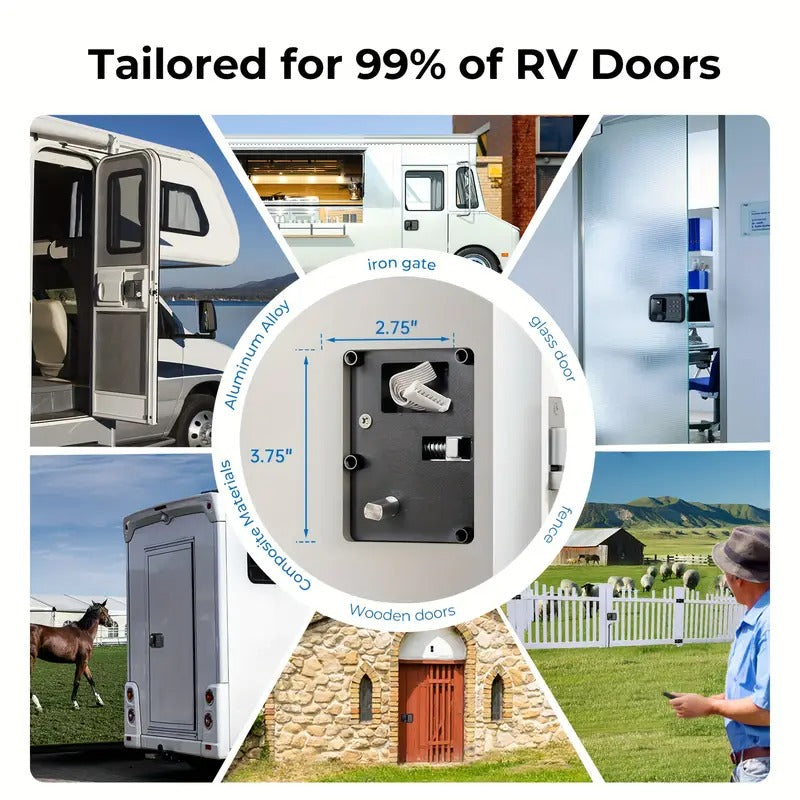 [Versatile RV Lock] Keyless Entry RV Door Lock | Trailer & Camper Door Lock Replacement, Versatile Latch For RVs
