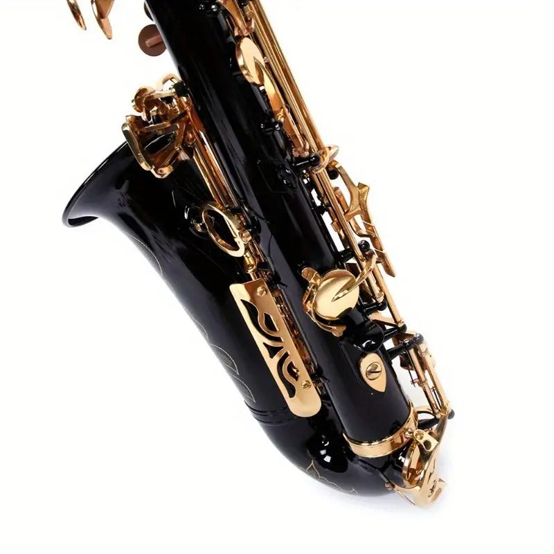 [Brass Alto Sax] Be Brass Alto Saxophone Black | Sax W/ Other Accessories Carving Flower Pattern