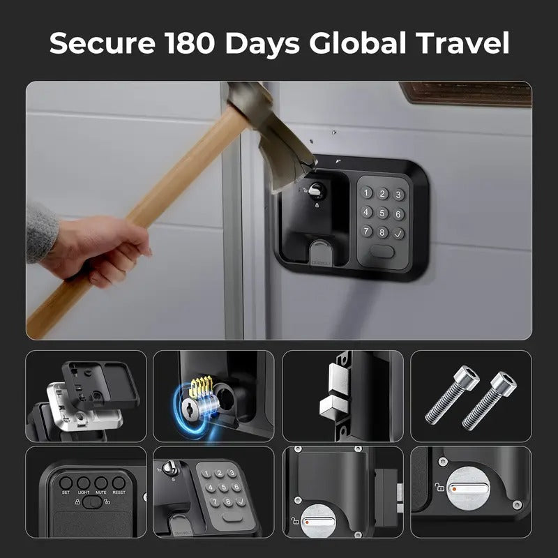 [Versatile RV Lock] Keyless Entry RV Door Lock | Trailer & Camper Door Lock Replacement, Versatile Latch For RVs