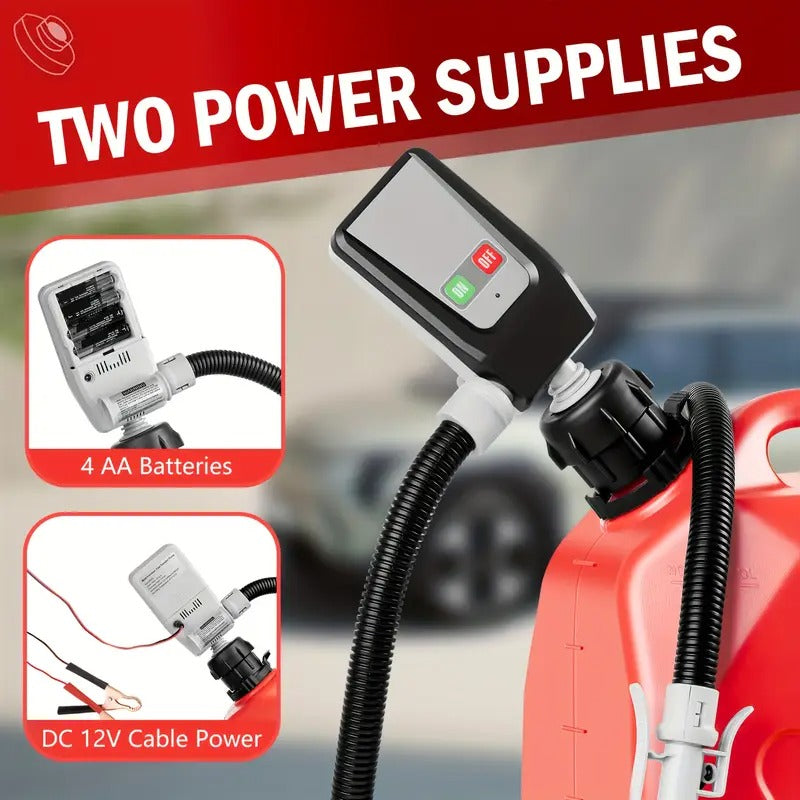Portable Fuel Transfer Pump, Fuel Transfer Pump Battery Powered With Long Hose For Gasoline, Diesel Fuel, Water, No More Lifting Heavy Gas Cans, Reliable And Convenient