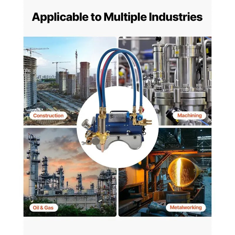 VEVOR Electromagnetic Gas Pipe Cutting Machine 0.2"-4" Thick Tube 2"-30"/Min