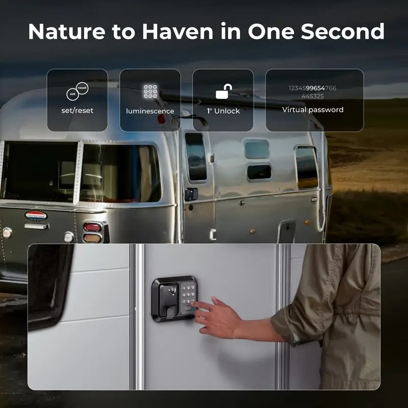 [Versatile RV Lock] Keyless Entry RV Door Lock | Trailer & Camper Door Lock Replacement, Versatile Latch For RVs