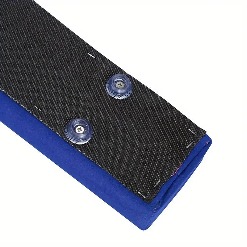 7ft Blue Folding Balance Beam for Gymnastics Training – Durable Wood & Fabric Design, Stainless Steel Feet, 2.2m Length, Ideal for Beginners, Home Workouts, and Women’s Day Activities, FDIT