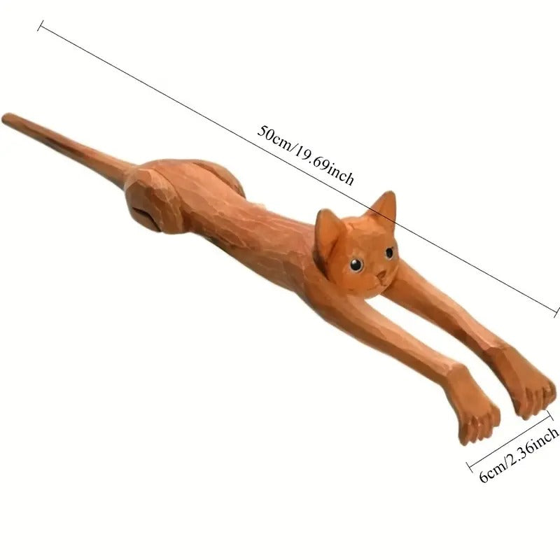 Wooden Cat Shaped Back Scraper, Manual Massage Tool, th & Home Care, Manual Back Scratcher, Ideal Gift for Birthday, Relaxation