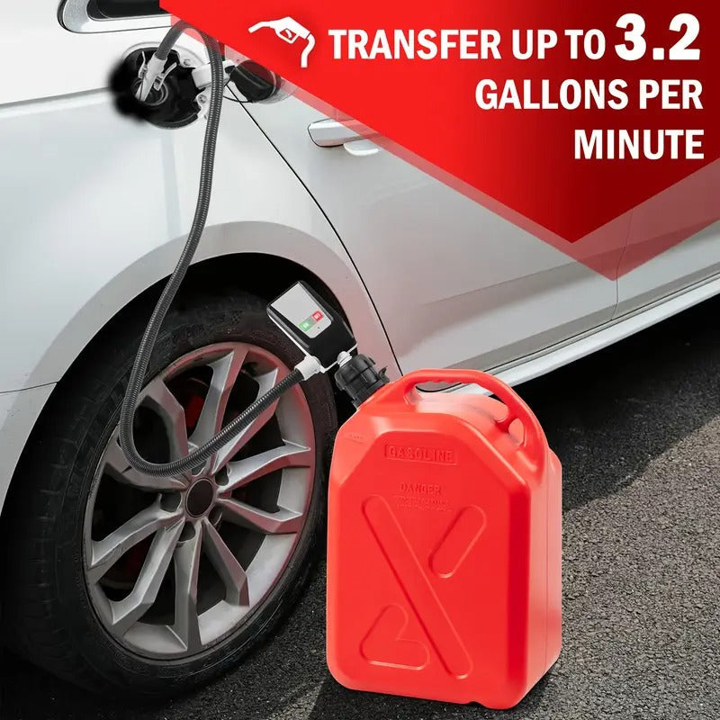 Portable Fuel Transfer Pump, Fuel Transfer Pump Battery Powered With Long Hose For Gasoline, Diesel Fuel, Water, No More Lifting Heavy Gas Cans, Reliable And Convenient