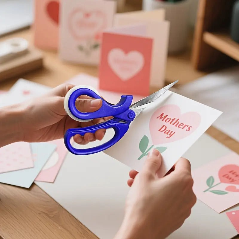 2-in-1Multifunctional Scissors with Tape Dispenser, Stainless Steel Blades - Ideal for Gift Wrapping, Crafts & Opening Packages - User-Friendly Office & Home Use, Gift Wrapping Tool|Versatile Scissors