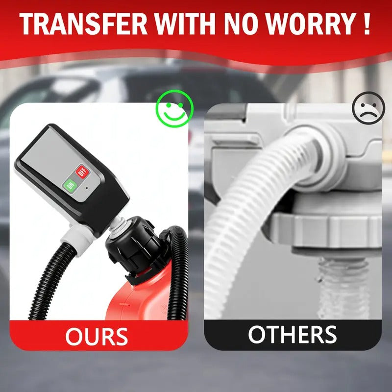 Portable Fuel Transfer Pump, Fuel Transfer Pump Battery Powered With Long Hose For Gasoline, Diesel Fuel, Water, No More Lifting Heavy Gas Cans, Reliable And Convenient