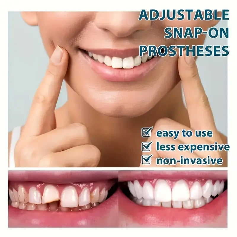A Pack of 2-6 Disposable White Dental Trays That Are Easy to Clean, Suitable for Both Men And Women, Flexible, Adjustable, And Can Cover Missing Teeth, As Well As Stains from Smoking, Coffee, And Yellowing. They Are Convenient to Use.
