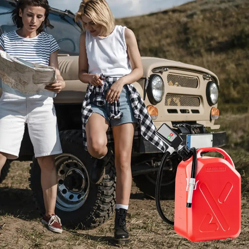 Portable Fuel Transfer Pump, Fuel Transfer Pump Battery Powered With Long Hose For Gasoline, Diesel Fuel, Water, No More Lifting Heavy Gas Cans, Reliable And Convenient