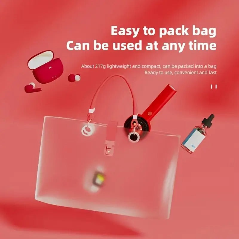 Portable Electric Scalp Massager with 3 Massage Modes and LED Lights - USB Rechargeable 1500mAh, Ergonomic Handle, Relaxes Hair Normally, Perfect Gift for Women, Scalp Stimulator Device