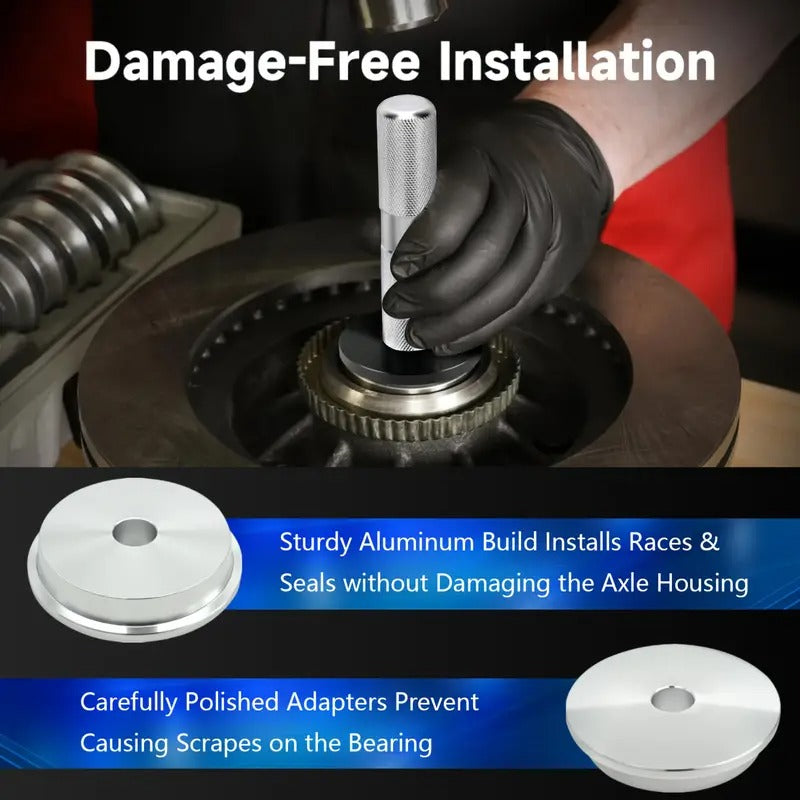 [Bearing Press Kit] 10pcs Bearing Press Kit | Bearing Race and Seal Bushing Driver Installation Set with Seal Driver and 9 Bearing Adapters - Seal Installation Bearing Driver Kit for Bearing
