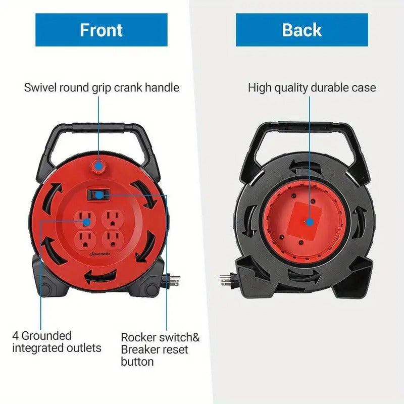 30Ft Red Hand-Held Reel HCRB30B