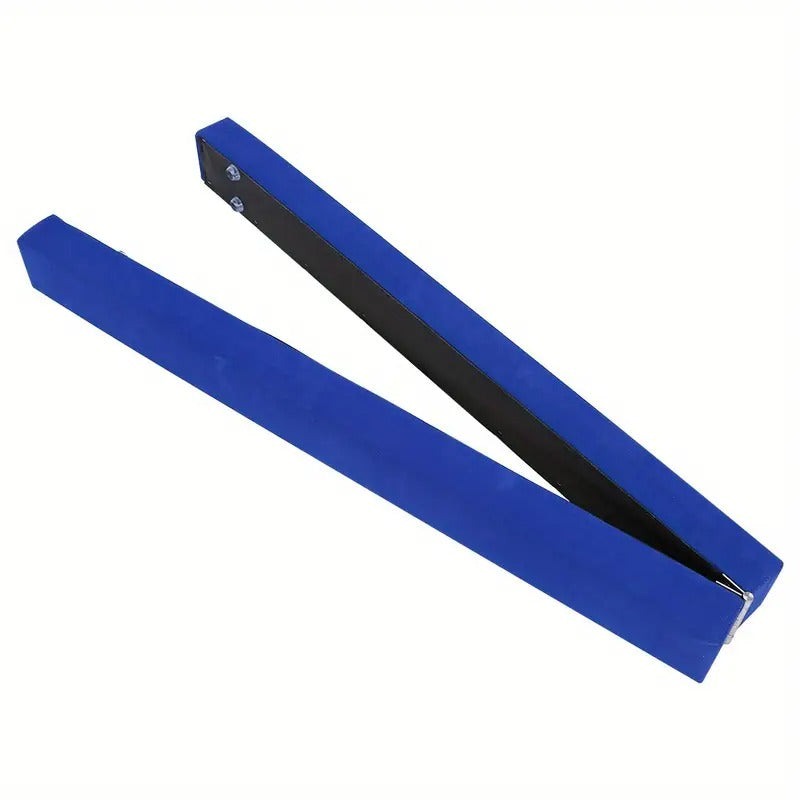 7ft Blue Folding Balance Beam for Gymnastics Training – Durable Wood & Fabric Design, Stainless Steel Feet, 2.2m Length, Ideal for Beginners, Home Workouts, and Women’s Day Activities, FDIT