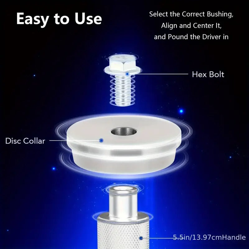 [Bearing Press Kit] 10pcs Bearing Press Kit | Bearing Race and Seal Bushing Driver Installation Set with Seal Driver and 9 Bearing Adapters - Seal Installation Bearing Driver Kit for Bearing