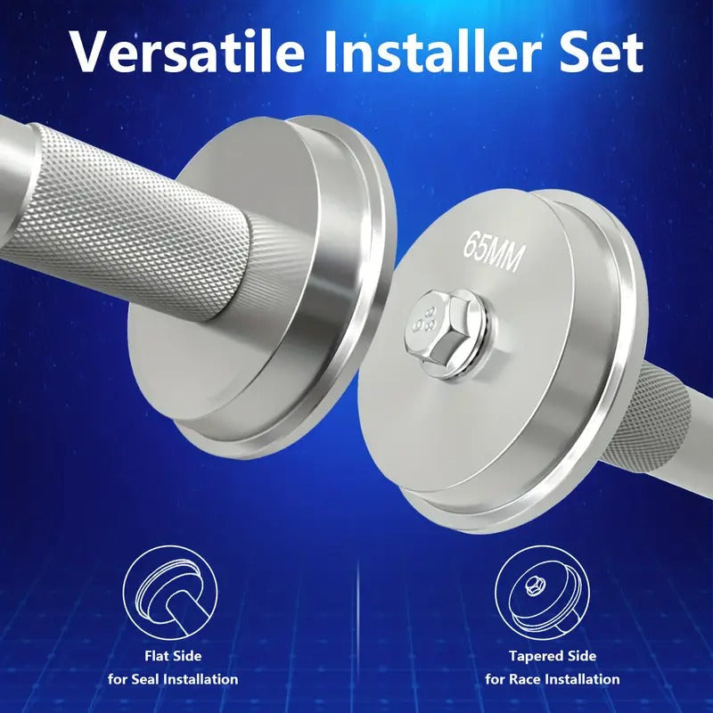 [Bearing Press Kit] 10pcs Bearing Press Kit | Bearing Race and Seal Bushing Driver Installation Set with Seal Driver and 9 Bearing Adapters - Seal Installation Bearing Driver Kit for Bearing