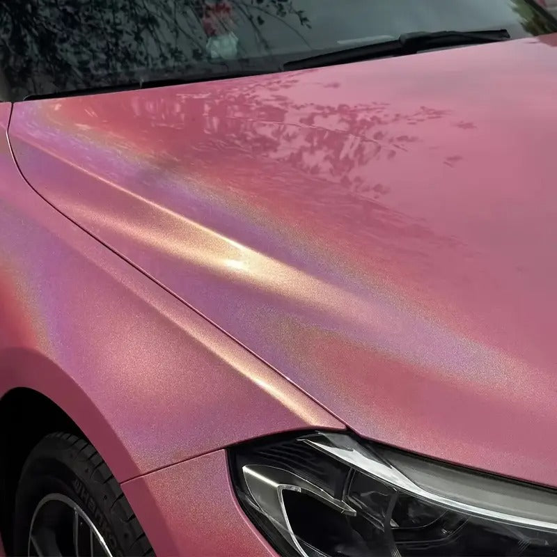 1550×152cm/50.85×4.99ft Colorful Laser Powder Car Color-changing Film | Seamless Fit | Anti-bubble Technology Appearance | Upgraded Accessories | Anti-scratch Coating