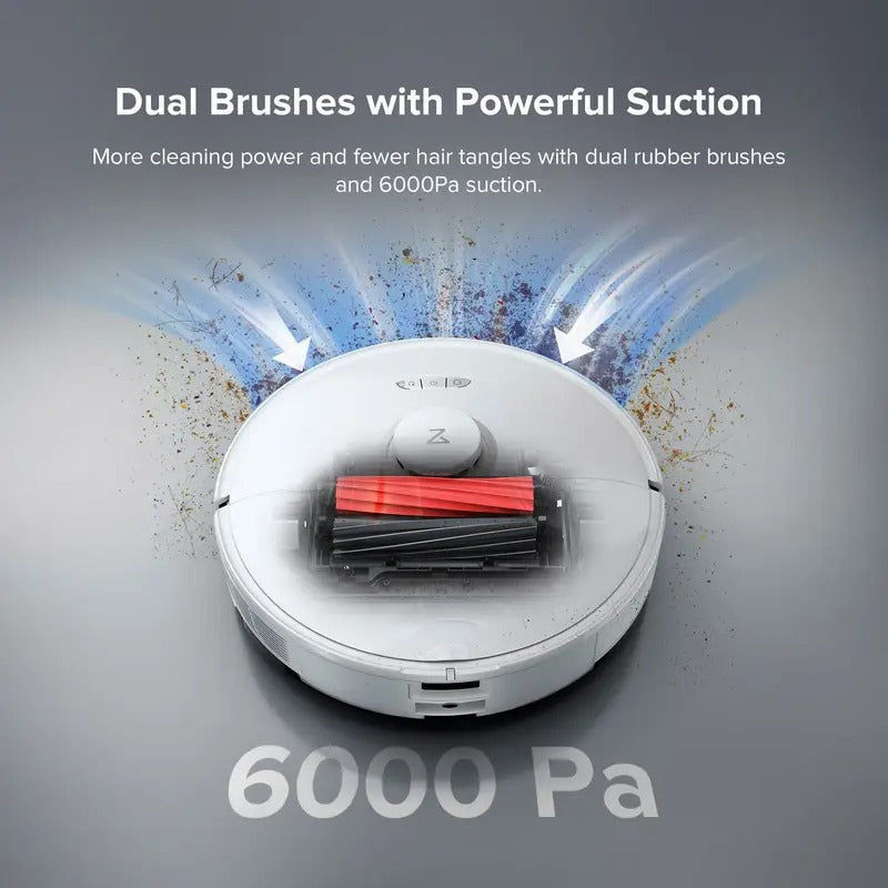 Roborock S8 Pro Ultra Robot Vacuum and Mop, Auto-Drying, Self-Washing, Liftable Dual Brush & Sonic Mop, 6000Pa Suction, Self-Refilling, Self-Emptying, Obstacle Avoidance