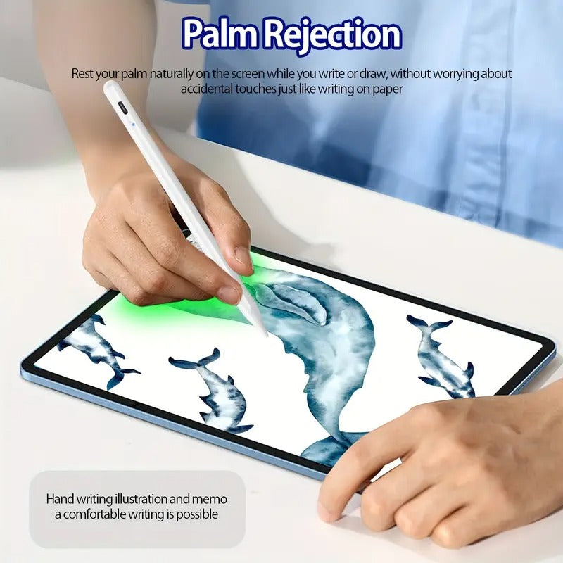 Stylus for iPad, Active Pencil for Fast Charging, Palm Mistouch Tilt Sensor, Magnetic Pen Compatible 2018-2025 iPad Pro 13 M4/11"/12.9"/10/9/8/7/6, iPad Mini 5/6, iPad Air3/4/5/M2/M3