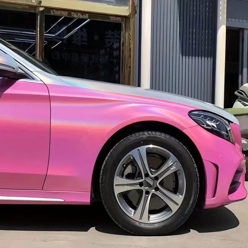 1550×152cm/50.85×4.99ft Colorful Laser Powder Car Color-changing Film | Seamless Fit | Anti-bubble Technology Appearance | Upgraded Accessories | Anti-scratch Coating