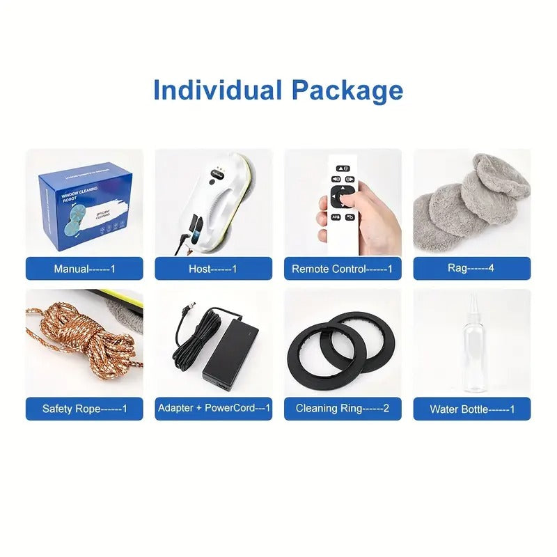 The Local Warehouse Intelligent Window Cleaning Robot Automatically Sprays Water to Clean The Windows, Fully Automatic Window Cleaning Machine 09.