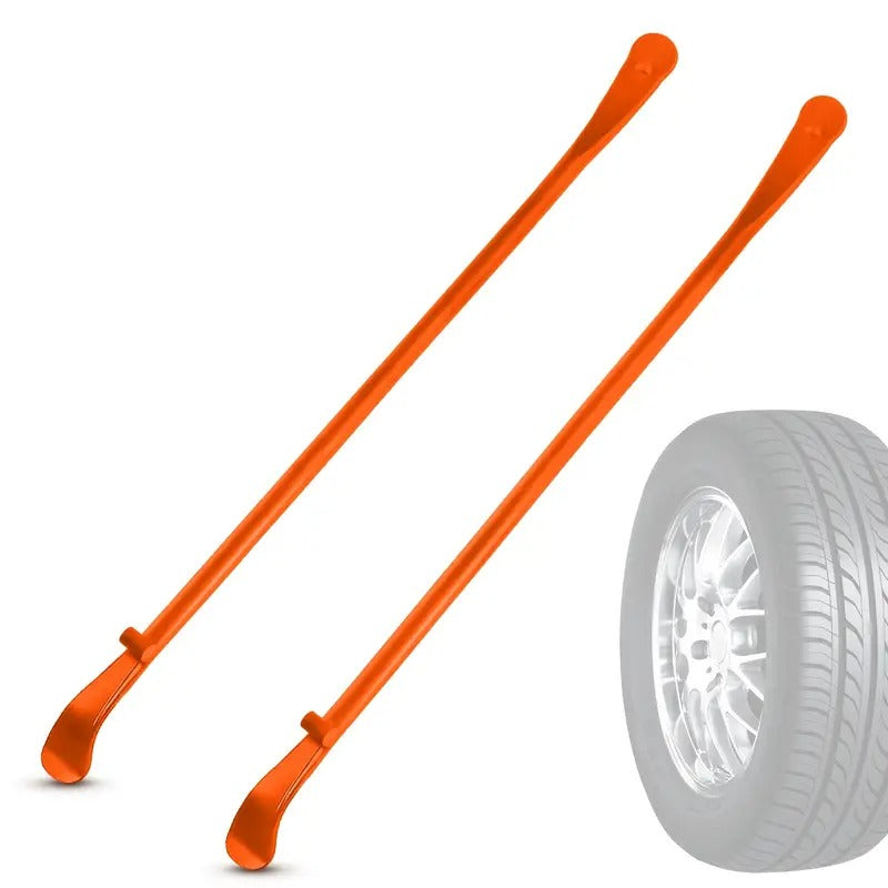 2pcs Professional Double Head Heavy Duty Tire Crowbar - 38 "large Size Tire Universal Removal Tool - for Truck/bus/trailer/car Tubeless Tires