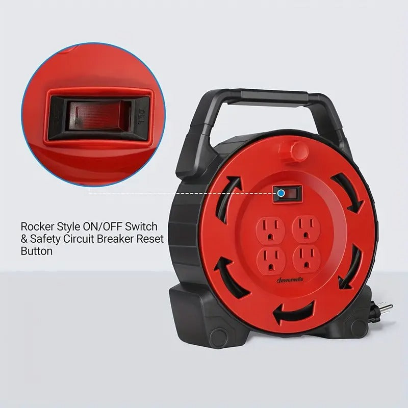 30Ft Red Hand-Held Reel HCRB30B