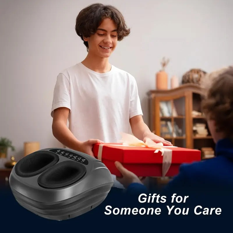 MASSTECK Shiatsu Foot Massager - Soothing Heat, Deep Kneading, Relaxing for Tired Muscles, Home or Office Use, up to Men's Size 12