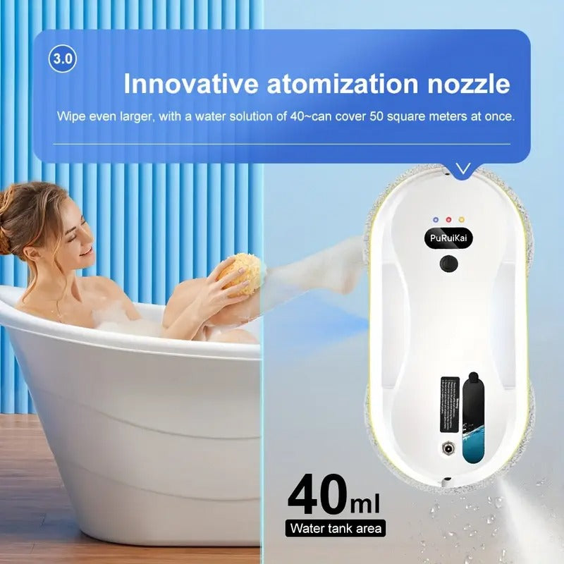 The Local Warehouse Intelligent Window Cleaning Robot Automatically Sprays Water to Clean The Windows, Fully Automatic Window Cleaning Machine 09.