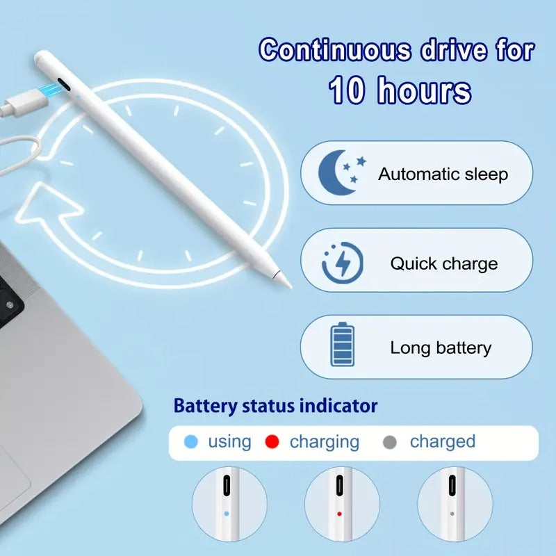 Stylus for iPad, Active Pencil for Fast Charging, Palm Mistouch Tilt Sensor, Magnetic Pen Compatible 2018-2025 iPad Pro 13 M4/11"/12.9"/10/9/8/7/6, iPad Mini 5/6, iPad Air3/4/5/M2/M3