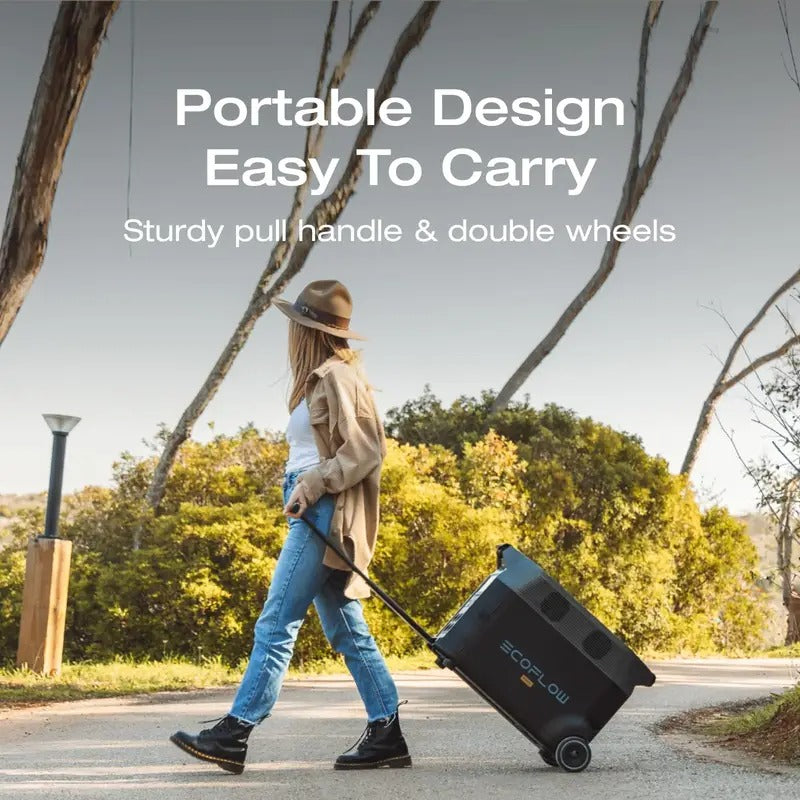 ECOFLOW Qi2 Rapid 5000mAh with Portable Power Station DELTA Pro 3600 (Separate Shipment), X-Stream 162Mins Fast Charging, 5 Ways to Charge, 3600Wh Lifepo4 Power Station,