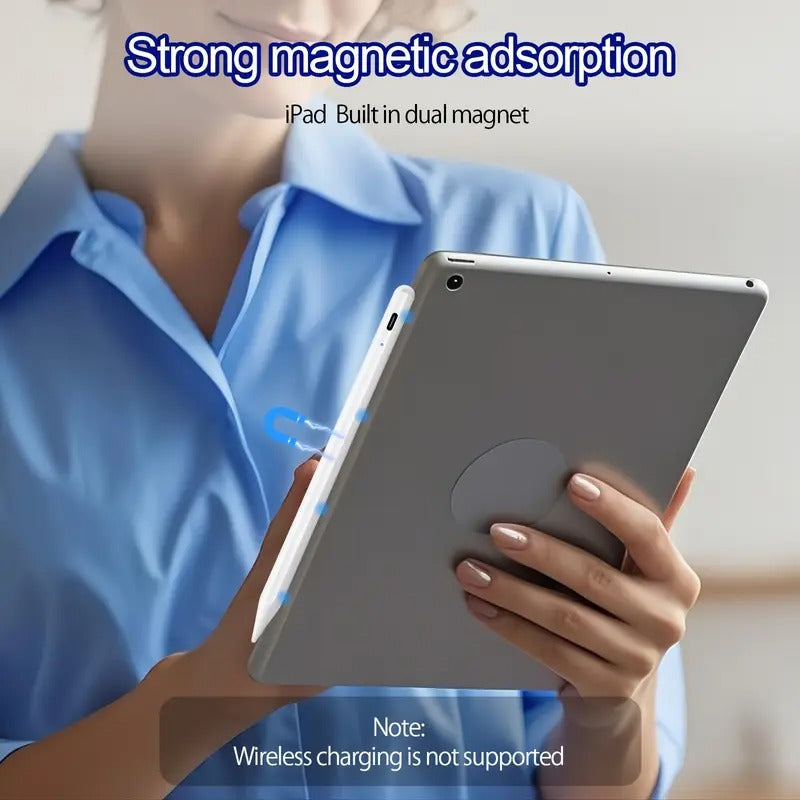 Stylus for iPad, Active Pencil for Fast Charging, Palm Mistouch Tilt Sensor, Magnetic Pen Compatible 2018-2025 iPad Pro 13 M4/11"/12.9"/10/9/8/7/6, iPad Mini 5/6, iPad Air3/4/5/M2/M3