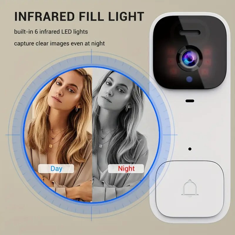 Smart Video Doorbell with 4.3" Display: No WiFi Needed & 128GB Storage | 300K Pixel Auto-Capture + 3+ Month Battery | 90-Min Charging - Home Security System for Apartments/Houses