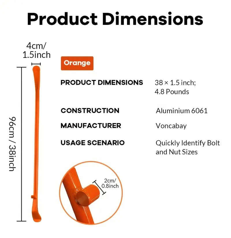 2pcs Professional Double Head Heavy Duty Tire Crowbar - 38 "large Size Tire Universal Removal Tool - for Truck/bus/trailer/car Tubeless Tires