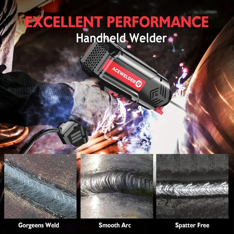 ACEWELDER 120Amp Handheld Welding Machine 110V Portable Electric ARC Welder Gun with Inverter Current Adjustment Stick Welder