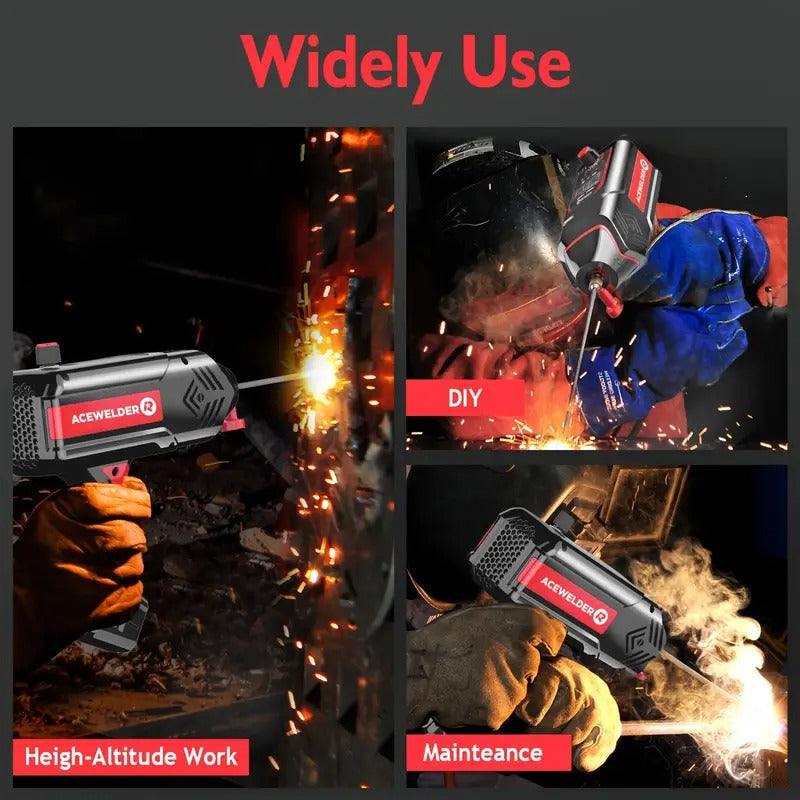 ACEWELDER 120Amp Handheld Welding Machine 110V Portable Electric ARC Welder Gun with Inverter Current Adjustment Stick Welder
