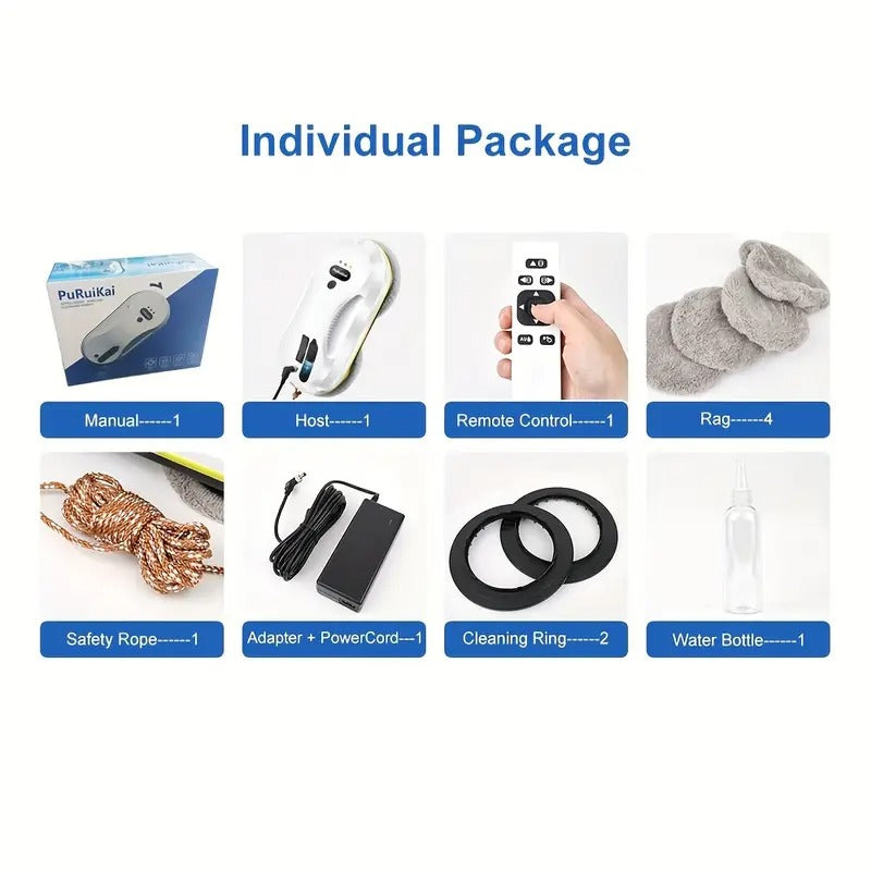 The Local Warehouse Intelligent Window Cleaning Robot Automatically Sprays Water to Clean The Windows, Fully Automatic Window Cleaning Machine 09.