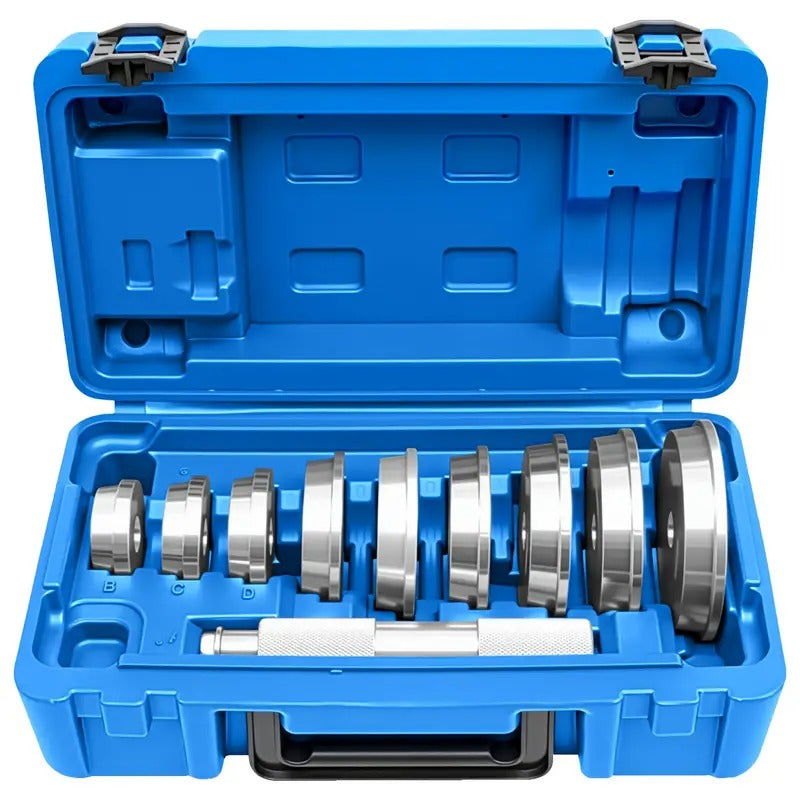 [Bearing Press Kit] 10pcs Bearing Press Kit | Bearing Race and Seal Bushing Driver Installation Set with Seal Driver and 9 Bearing Adapters - Seal Installation Bearing Driver Kit for Bearing