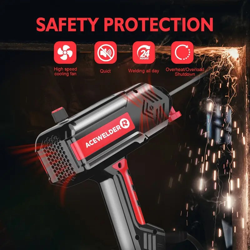 ACEWELDER 120Amp Handheld Welding Machine 110V Portable Electric ARC Welder Gun with Inverter Current Adjustment Stick Welder
