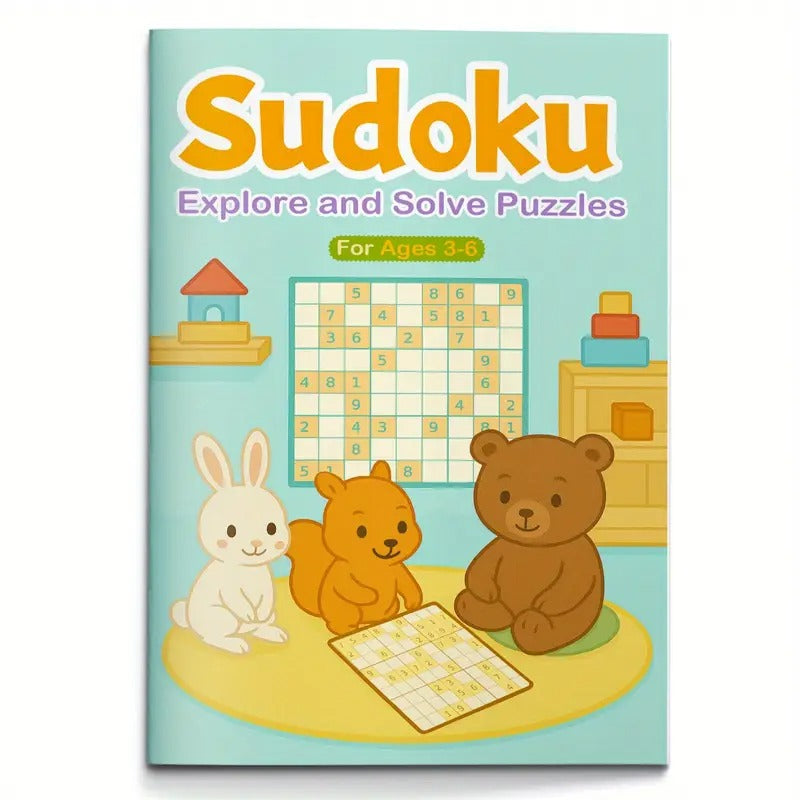Kids Sudoku Activity Book for Ages 3-6 - Fun and Educational Logic Puzzles to Build Early Math Skills and Focus