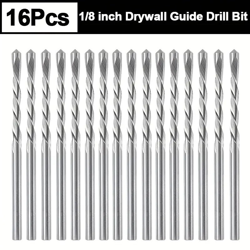 1/8 In Drywall Guidepoint Cutting Bits ( 16-Pack), Cutting Drywall Router Bits, Ror Use With Spiral Saw