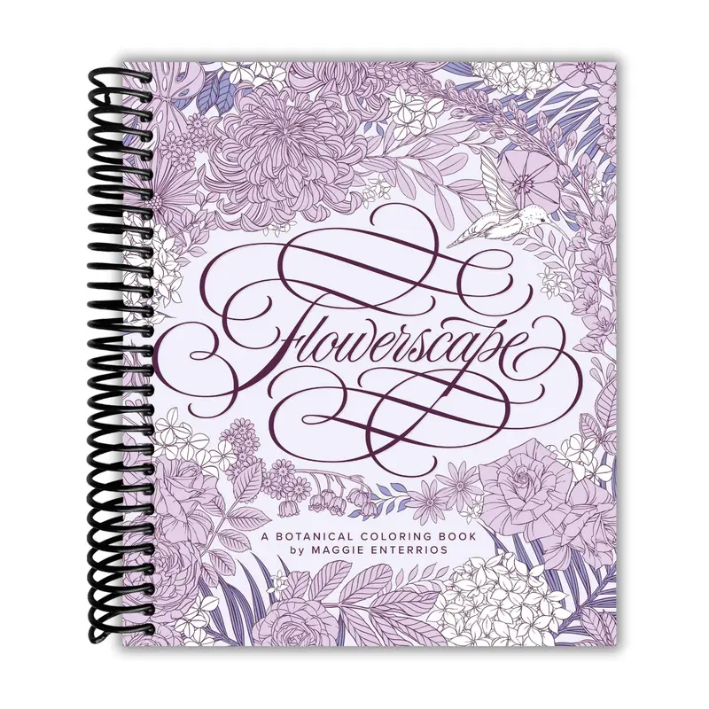 Flowerscape: A Botanical Coloring Book