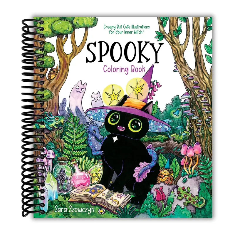 Spooky Coloring Book: Creepy But Cute Illustrations for Your Inner Witch