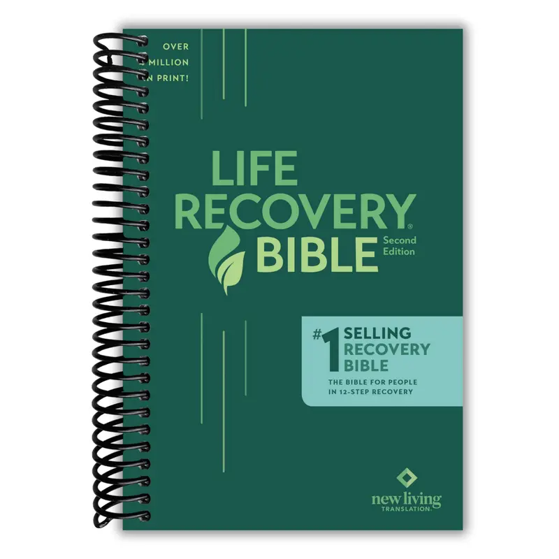 NLT Life Recovery Bible, Second Edition (Softcover): Addiction Bible Tied to 12 Steps of Recovery for Help with Drugs, Alcohol, Personal Struggles – With Meeting Guide